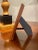 Mid 20th Century Traditional Oval Walnut Wood & Gold Finish Table Top Mirror For Sale - Image 5 of 12