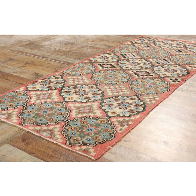 Textile Zeki Muren Vintage Turkish Sivas Rug - 03'00 X 07'02 For Sale - Image 7 of 9