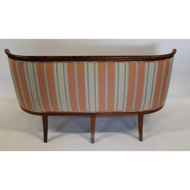 Early 19th Century Swedish Neoclassical Biedermeier-Style Mahogany Settee, Circa 1830 For Sale - Image 5 of 6