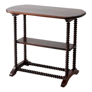 Antique Spool Leg Side Table