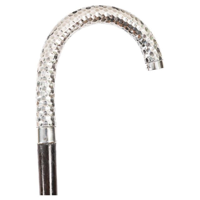 Antique French Silver Walking Cane Stick, 1890s For Sale - Image 9 of 9