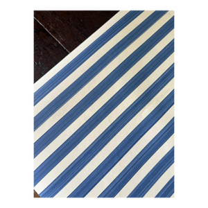2 Rolls of Farrow & Ball Wallpaper Closet Stripe in Blue 364