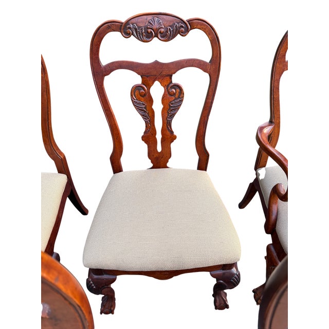 Late 20th Century Attributed to Hickory White Hampton Collection Dining Chairs - Set of 8 For Sale - Image 11 of 18