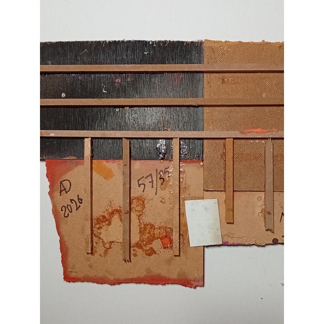 Contemporary Abstract Aerosol on Assembled Masonite (Isorel) "Untitled 198" by Andre Debono For Sale - Image 9 of 9