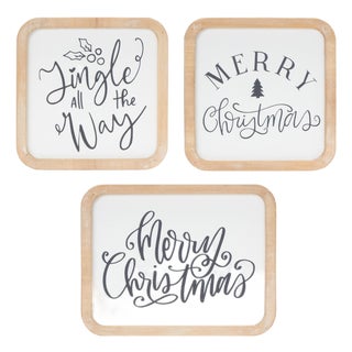 Holiday Sentiment Plaque (Set of 12) For Sale