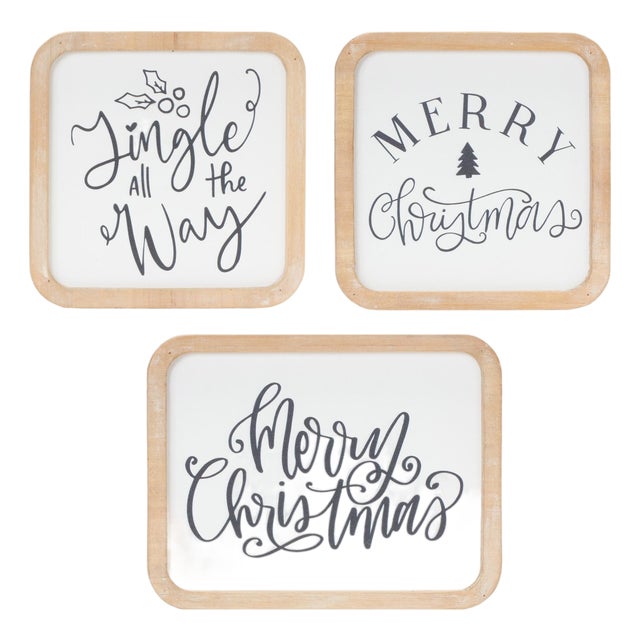 Holiday Sentiment Plaque (Set of 12) For Sale