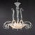 Ercole Barovier Large MCM Rugiada and Cristallo Murano Chandelier Attributed to Ercole Barovier For Sale - Image 4 of 18
