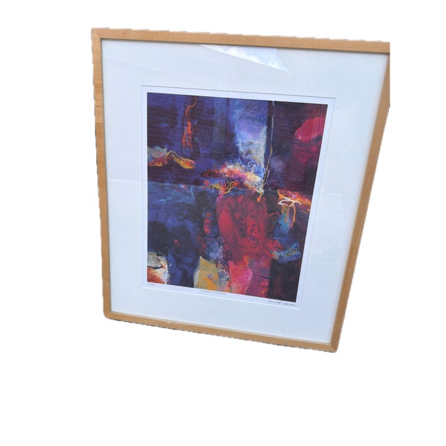 Framed limited edition print, ‘Lover’s Choice’ by Harold E. Larsen, numbered 7/25 and hand-signed in pencil. Eighteen by...