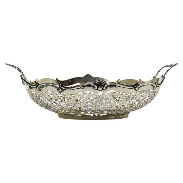Dutch Silver Bread Basket by Hooijkaas, Schoonhoven, 1966 For Sale - Image 9 of 9