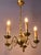 Vintage Brass Five-Arm Chandelier For Sale - Image 10 of 10