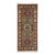 Gray, Cream and Red Kazak Wool Runner Rug, 2'9" X 6'4" For Sale