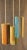 Vintage 50s 60s Mid-Century Triple, Multiple Color Yarn String Shades Hanging Ceiling Light Fixture For Sale - Image 4 of 12