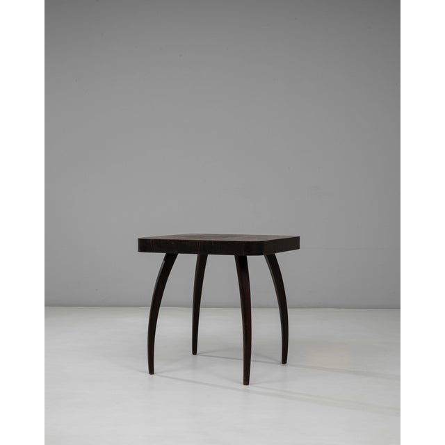 1960s Czech Black Patinated Spider Table By J. Halabala For Sale - Image 4 of 18
