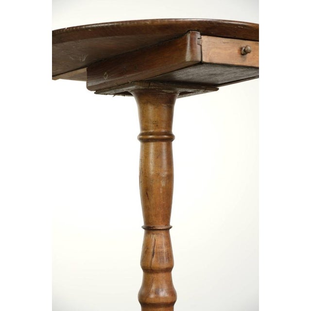 Antique English Side Table with Drawer For Sale - Image 9 of 11