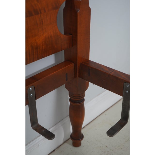 Eldred Wheeler King Size Tiger Maple Poster Bed For Sale - Image 13 of 16