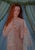 Elegance by Pegah Samaie | Oil on panel portrait of a woman in sheer fabric For Sale