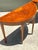 Vintage Regency Sunburst Burl Wood Demilune Tables - A Pair For Sale - Image 10 of 12