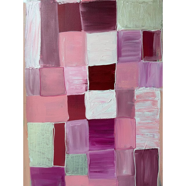 Contemporary Large, Modern Abstract Acrylic Painting on Canvas, Signed, Dated For Sale - Image 3 of 5