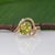 2.6Ct Sphene Ring With Earth-Mined Diamond Accents: Solid 14k Gold, Size 6.75 For Sale In Columbus - Image 6 of 10