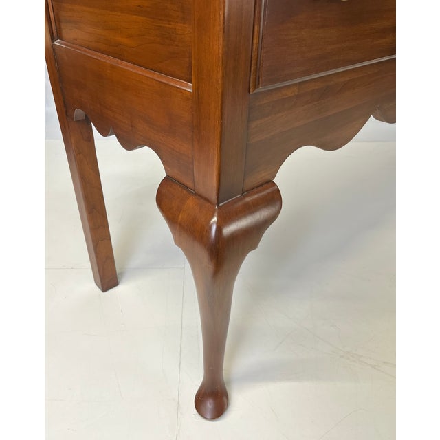 Brown Vintage Henkel Harris Virginia Galleries Wild Black Cherry "Jamestown Colony" Buffet / Sideboard For Sale - Image 8 of 17