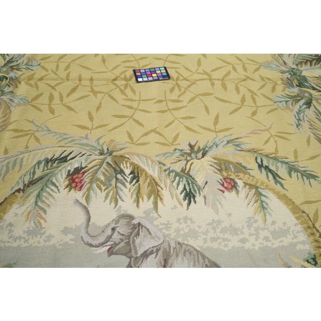 Beige French Aubusson Design Rug 8’0" X 10'0" For Sale - Image 8 of 10