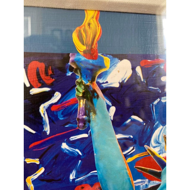 A one-of-a-kind mixed media painting by Peter Max that is part of his "Patriotic Series." This one is called "Patriotic...