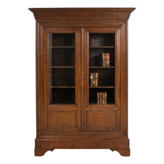 Oak Louis Philippe Vitrine For Sale