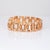 Stylish vintage retro square link bracelet crafted in 19 karat Portuguese rose gold (circa 1940s). A great example of...