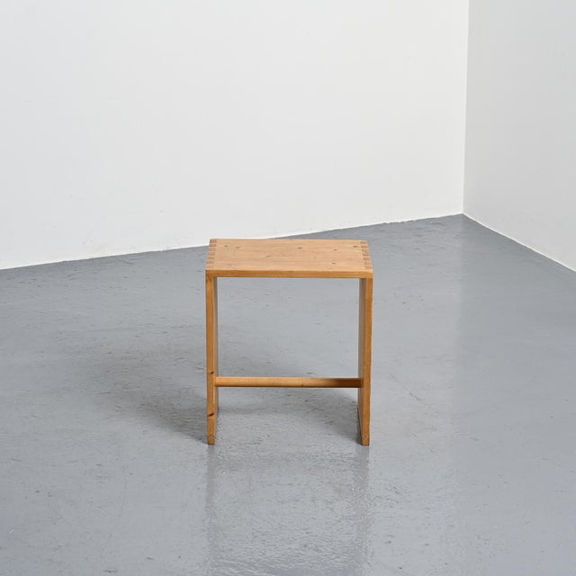 An early, signed edition of the Ulm stool, designed in 1954 by Max Bill with Hans Gugelot and Paul Hildinger for the Ulm...