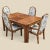 Vintage Hollywood Regency Burl Wood Dining Set, 1970s, Mid-Century Modern, Mid-Century For Sale In Los Angeles - Image 6 of 10