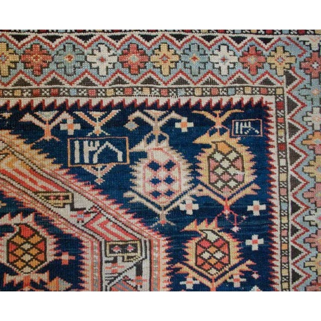 Late 19th Century Late 19th Century Persian Shirvan Paisley Prayer Rug - 4′1″ × 5′3″ For Sale - Image 5 of 6