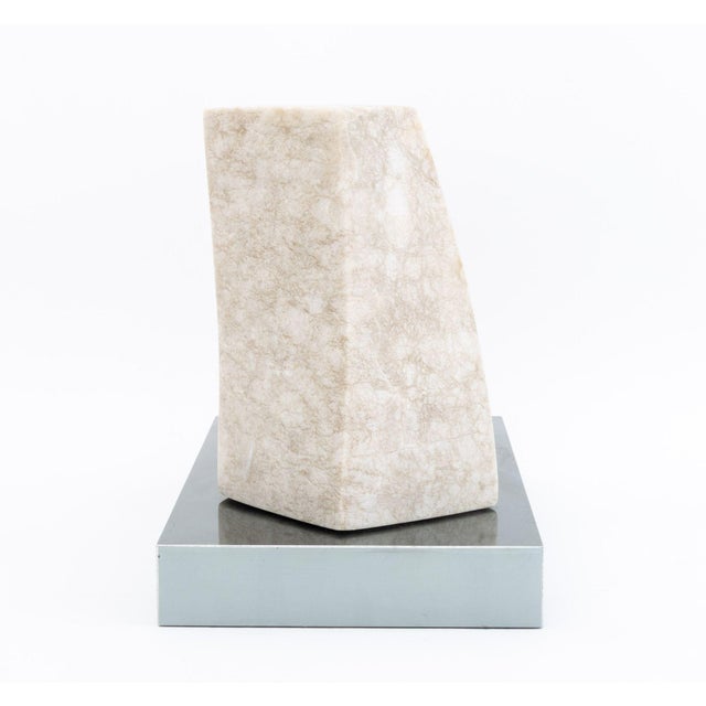 Modernist Abstract Marble Sculpture, 1971 For Sale - Image 9 of 10