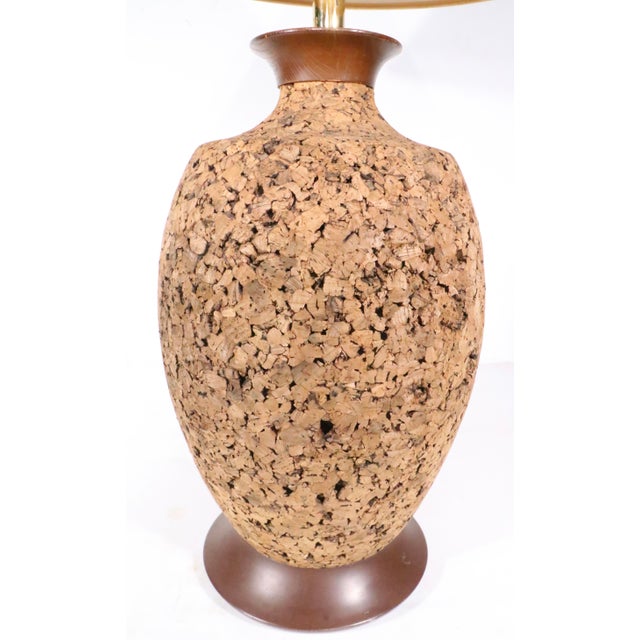 Mid 20th Century Mid 20th Century Jug Form Cork Table Lamp For Sale - Image 5 of 8