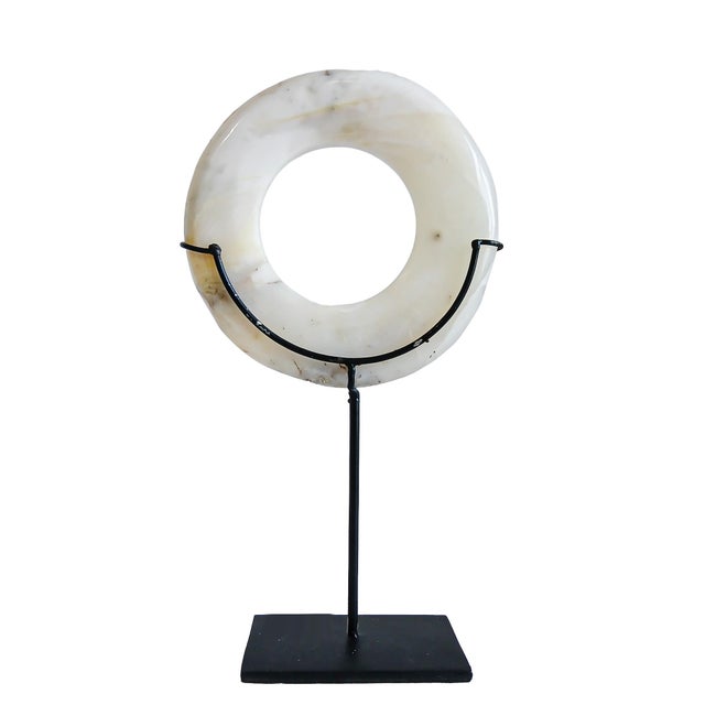 Indonesian Stone Disk For Sale - Image 4 of 16