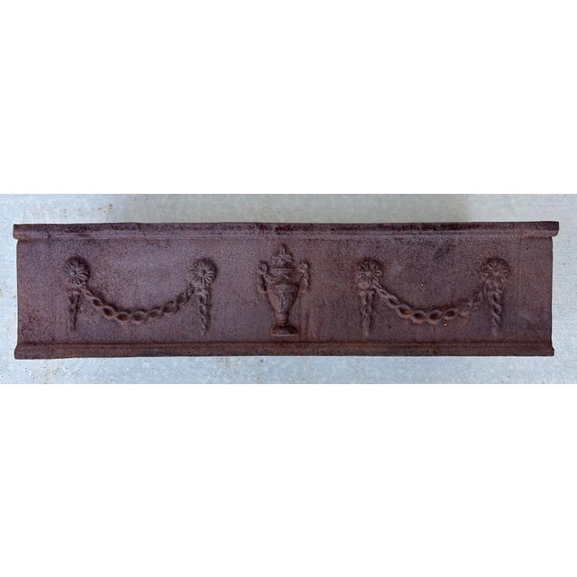 19th Century French Louis Seize Cast Iron Rectangular Planter For Sale In San Diego - Image 6 of 12