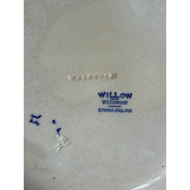Blue Willow Transferware Plates from Wedgwood, England, Set of 6 For Sale - Image 11 of 13