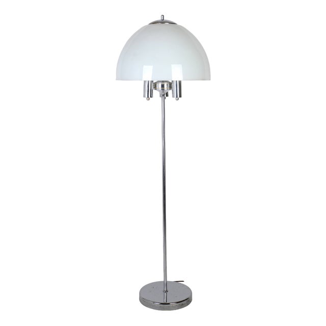 Large Mid-Century Modern Floor Lamp attributed to Guzzini, 1970s For Sale