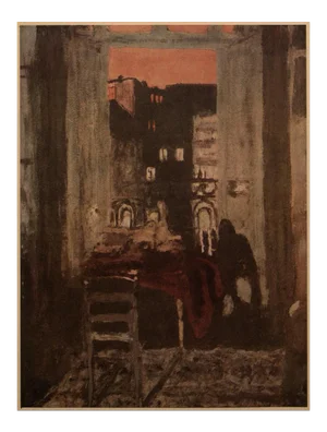 1948 After Édouard Vuillard "The Parisian Night" Vintage French Offset Lithograph