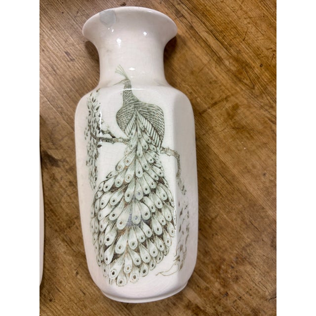 Vintage English Wall Pocket Vases - A Pair For Sale - Image 4 of 5