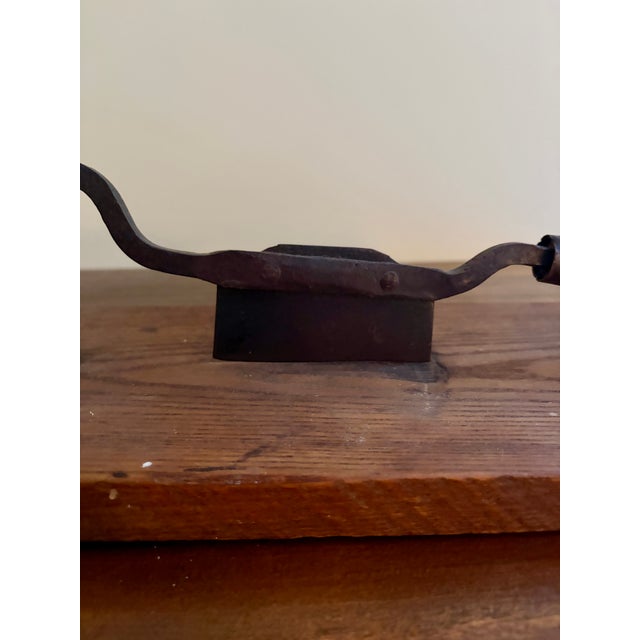Antique French Country Wooden & Iron Herb Cutter or Cheese Board For Sale In South Bend - Image 6 of 13
