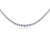 15.50 Carat Total Natural Graduated Diamond Riviera Necklace in Platinum. This unisex necklace features 134 individual...