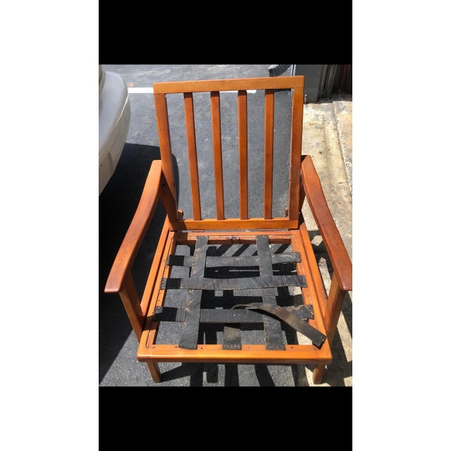 Wood 1960s Mid-Century Danish Lounge Chair For Sale - Image 7 of 8