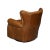 Contemporary Classic Brown Leather Chair For Sale - Image 3 of 12
