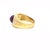 Star Ruby Diamond Men's Ring 18k Yellow Gold Size 9.5 For Sale In Miami - Image 6 of 7