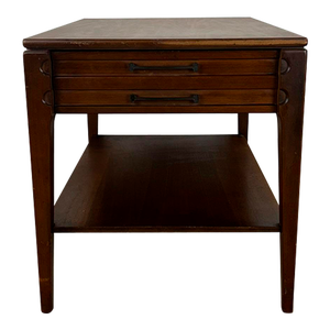 Mid Century Modern End Table With One Drawer by Mersman
