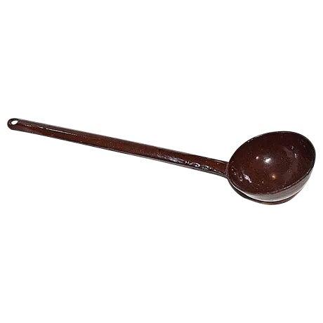 French Enamelware Ladle For Sale