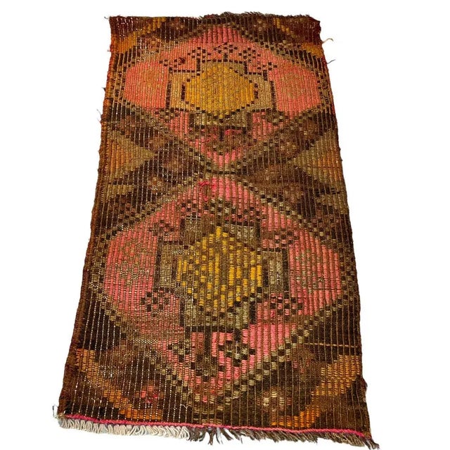 Small Anatolian Turkish Kilim Rug For Sale - Image 3 of 11