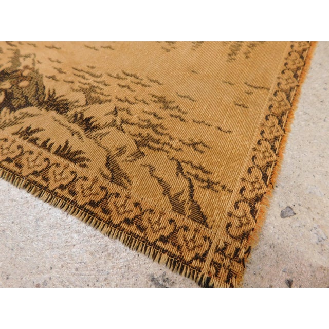 Textile Vintage Wall Hanging Tapestry Panel. 18"x 19" For Sale - Image 7 of 9