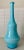 Empoli Mid-Century Modern Monumental Empoli Blue Cased Glass Bottle For Sale - Image 4 of 4