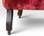 Antique Victorian Carved Walnut Triple Back Cranberry Velvet Settee For Sale - Image 16 of 18